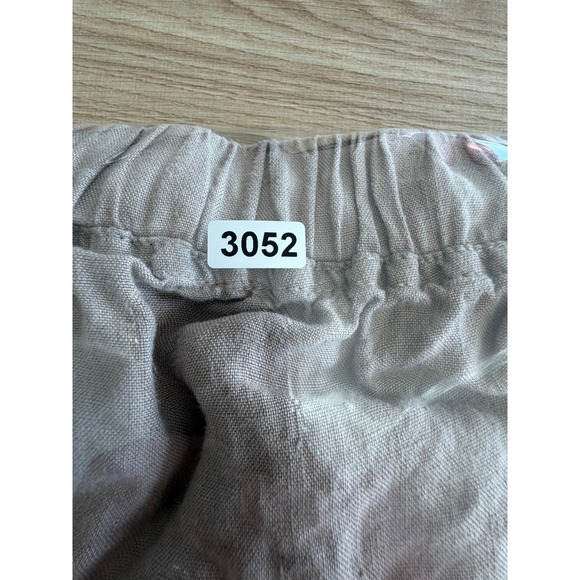 Parachute Linen Jogger Pants Womens S Beige Minimalist Lounge Coastal Summer - Picture 9 of 9